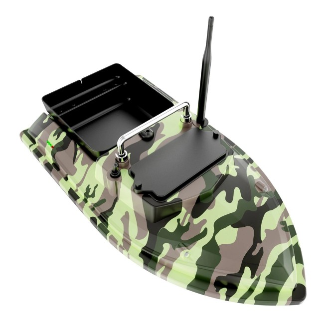 Лодка за захранка V050 500m, 2кг, 12000mAh Camo | TRIBAL-FISHING.com
