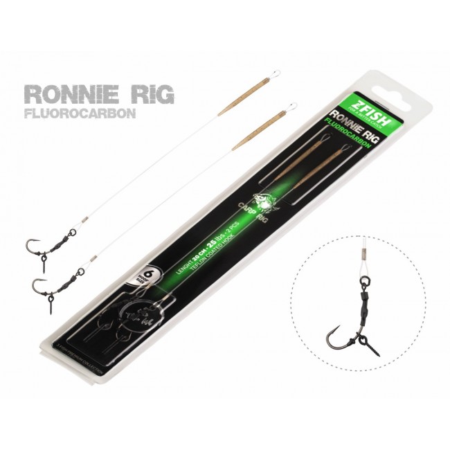 Zfish Fluorocarbon Ronnie Rig - готов шаранджийски монтаж | TRIBAL-FISHING.com