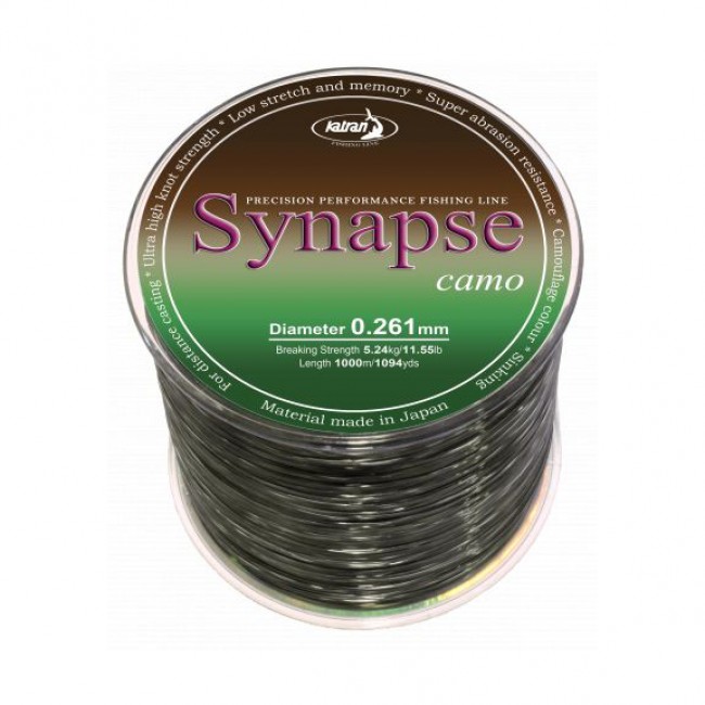 Монофилно основно влакно KATRAN SYNAPSE CARP CAMO | TRIBAL-FISHING.com