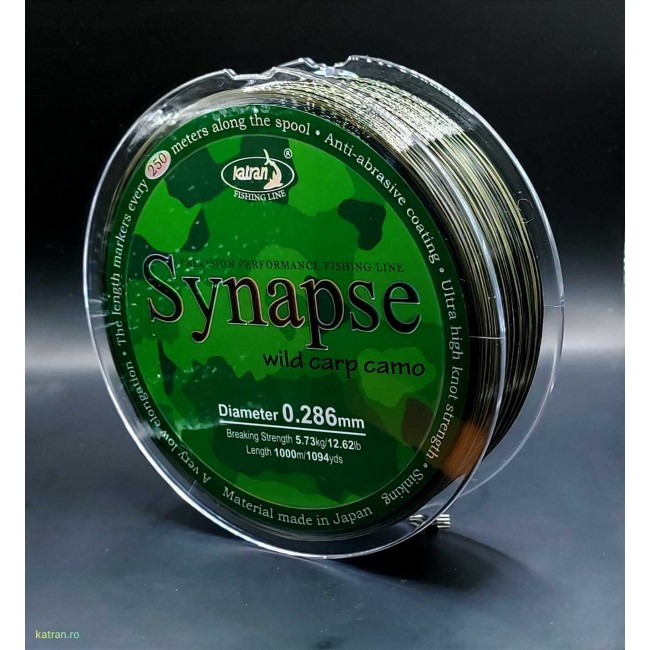Монофилно основно влакно KATRAN SYNAPSE WILD CARP CAMO | TRIBAL-FISHING.com Монофилно основно влакно KATRAN SYNAPSE WILD CARP CAMO | TRIBAL-FISHING.com