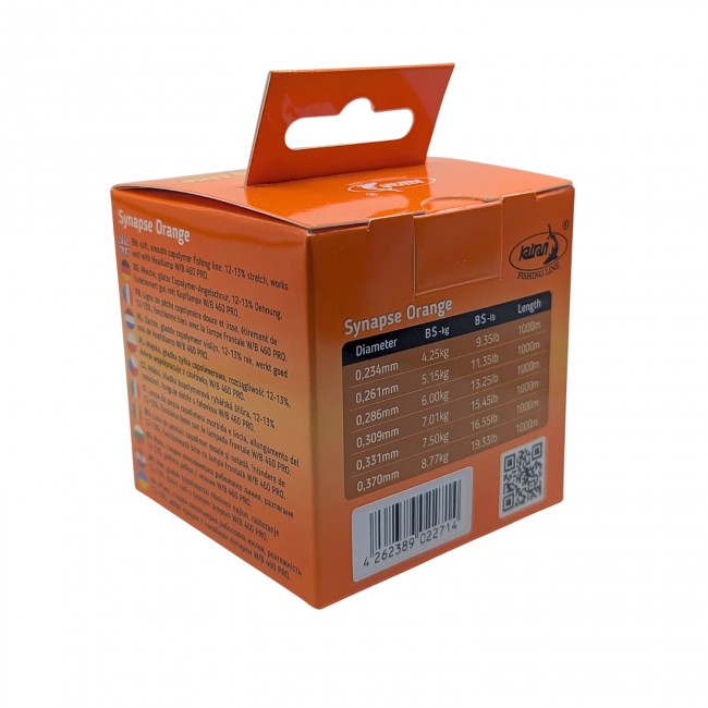 Монофилно основно влакно KATRAN SYNAPSE ORANGE | TRIBAL-FISHING.com Монофилно основно влакно KATRAN SYNAPSE ORANGE | TRIBAL-FISHING.com