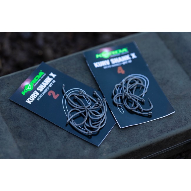 Куки за шаран KORDA KURV SHANK, 10 броя, различни размери | CARPMOJO.com