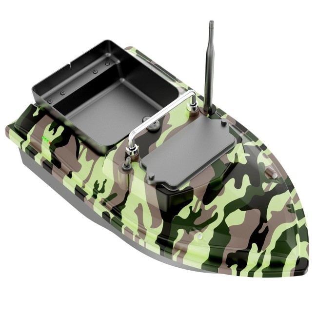 Лодка за захранка V050 500m, 2кг, 12000mAh Camo | TRIBAL-FISHING.com