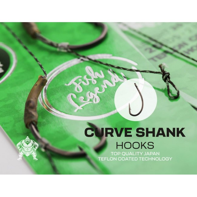 Zfish Curve Shank Carp rig - готов шаранджийски монтаж | TRIBAL-FISHING.com