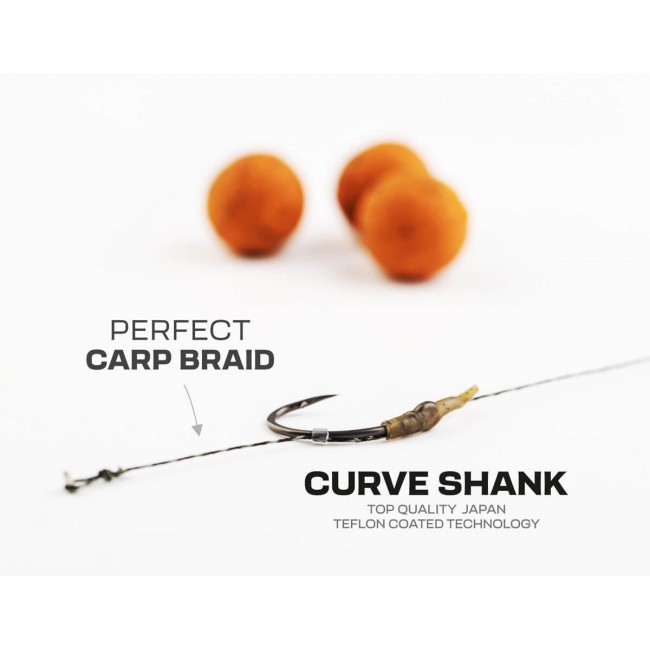 Zfish Curve Shank Carp rig - готов шаранджийски монтаж | TRIBAL-FISHING.com