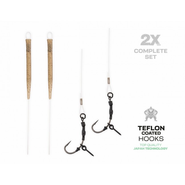 Zfish Fluorocarbon Ronnie Rig - готов шаранджийски монтаж | TRIBAL-FISHING.com